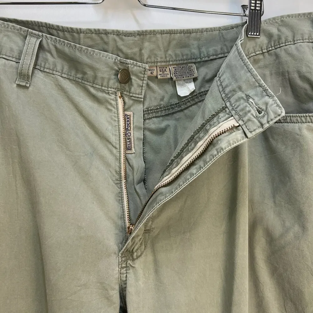 Bill’s Khakis Pants Classic Fit Broken In Twill Green
